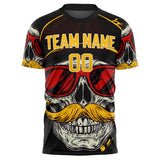 Custom Gold Skull Soccer Jersey