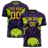 Custom Purple Skull Soccer Jersey