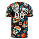 Custom Cream Skull Soccer Jersey