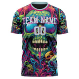 Custom Green Skull Soccer Jersey