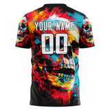 Custom Red Skull Soccer Jersey