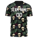 Custom Green Skull Soccer Jersey