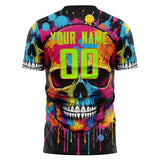 Custom Blue Skull Soccer Jersey