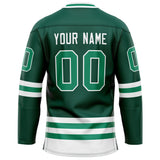 Custom Green White Solid Colour Hockey Jersey