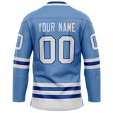 Custom Light Blue Royal Solid Colour Hockey Jersey