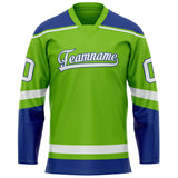 Custom Neon Green Royal Solid Colour Hockey Jersey