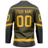 Custom Olive Gold Solid Colour Hockey Jersey