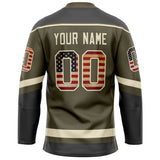 Custom Olive Cream Solid Colour Hockey Jersey