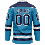 Custom Panther Blue Navy Solid Colour Hockey Jersey