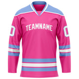 Custom Pink Purple Solid Colour Hockey Jersey