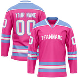 Custom Pink Purple Solid Colour Hockey Jersey