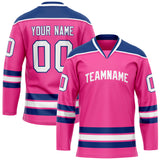 Custom Pink Royal Solid Colour Hockey Jersey