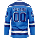 Custom Powder Blue Royal Solid Colour Hockey Jersey