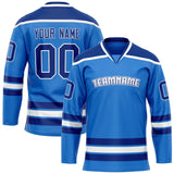 Custom Powder Blue Royal Solid Colour Hockey Jersey