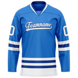 Custom Powder Blue Royal Solid Colour Hockey Jersey