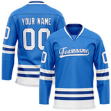 Custom Powder Blue Royal Solid Colour Hockey Jersey