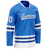 Custom Powder Blue Royal Solid Colour Hockey Jersey