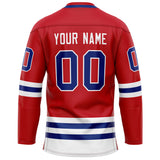 Custom Red Royal Solid Colour Hockey Jersey