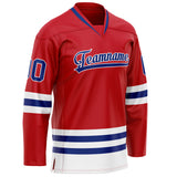 Custom Red Royal Solid Colour Hockey Jersey