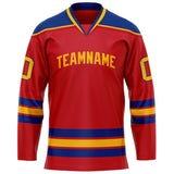 Custom Red Royal Solid Colour Hockey Jersey