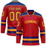 Custom Red Royal Solid Colour Hockey Jersey