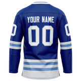 Custom Royal Light Blue Solid Colour Hockey Jersey