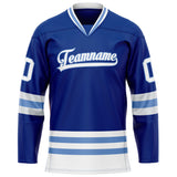 Custom Royal Light Blue Solid Colour Hockey Jersey