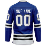 Custom Royal Black Solid Colour Hockey Jersey