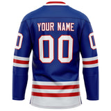 Custom Royal Red Solid Colour Hockey Jersey