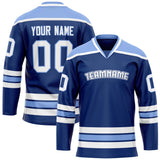 Custom Royal Light Blue Solid Colour Hockey Jersey