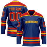 Custom Royal Red Solid Colour Hockey Jersey