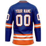 Custom Royal Orange Solid Colour Hockey Jersey