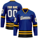 Custom Royal Gold Solid Colour Hockey Jersey