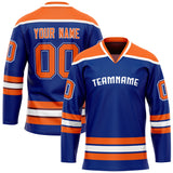 Custom Royal Orange Solid Colour Hockey Jersey