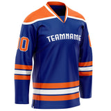 Custom Royal Orange Solid Colour Hockey Jersey