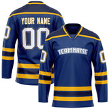 Custom Royal Gold Solid Colour Hockey Jersey