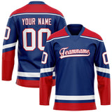 Custom Royal Red Solid Colour Hockey Jersey