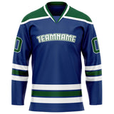 Custom Royal Kelly Green Solid Colour Hockey Jersey