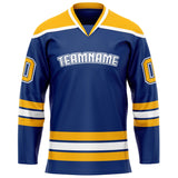 Custom Royal Gold Solid Colour Hockey Jersey