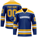 Custom Royal Gold Solid Colour Hockey Jersey