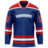 Custom Royal Red Solid Colour Hockey Jersey