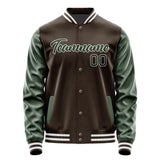 Custom Brown Dark Green Jacket JA0101060118B21806