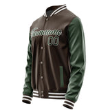 Custom Brown Dark Green Jacket JA0101060118B21806