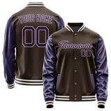 Custom Brown Purple Jacket JA0101070118B21807