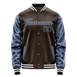 Custom Brown Blue Jacket JA0101100118B21810