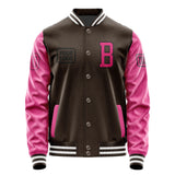 Custom Brown Pink Jacket JA010113011817131317