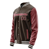 Custom Brown Crimson Red Jacket JA0101150118B21815