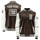 Custom Brown White Jacket JA010118011817181817