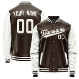 Custom Brown White Jacket JA0101180118B31818