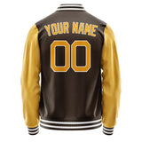 Custom Brown Yellow Jacket JA0101190118B21819